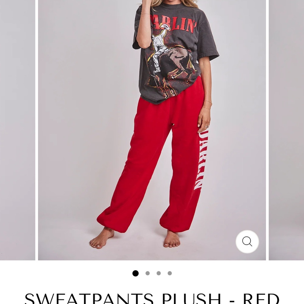 Darlin red sweatpants